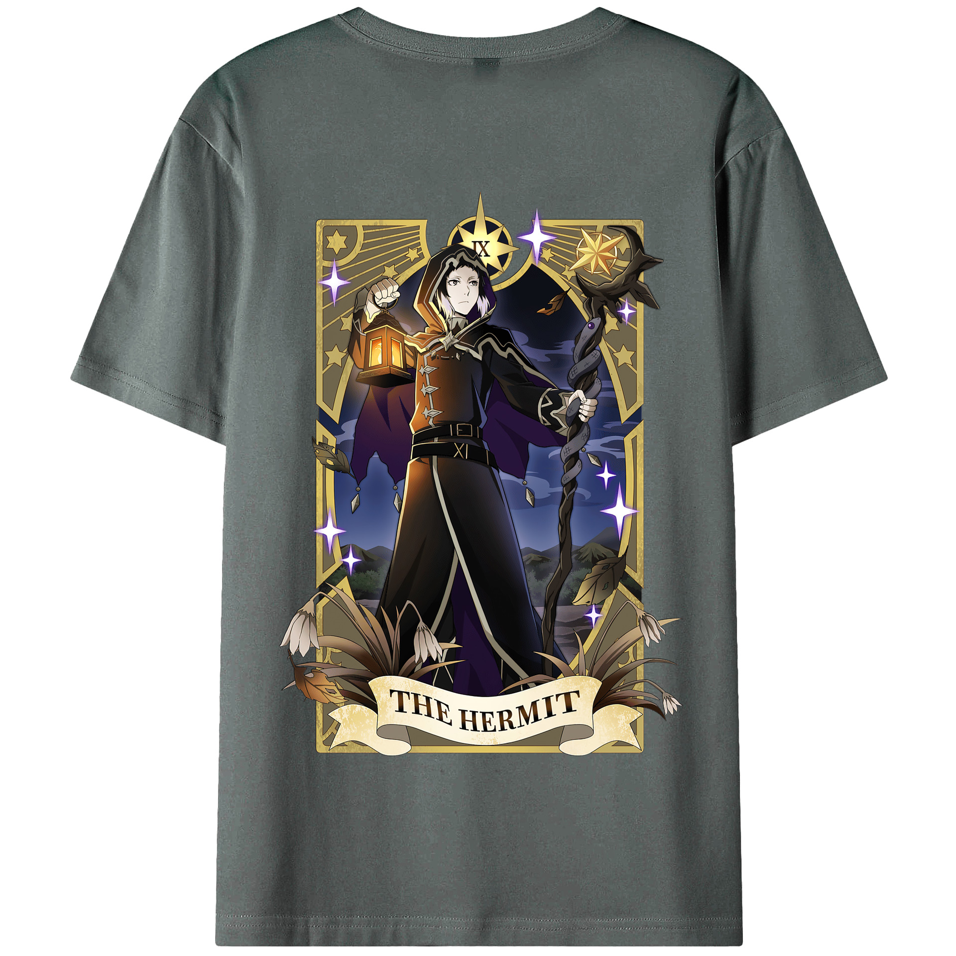 （画像用） 文豪ストレイドッグス Bungo Stray Dogs 綿100％半袖Tシャツ（背面プリント）
